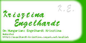 krisztina engelhardt business card